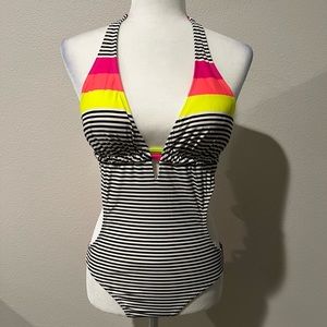 Large One-Piece Open Back Swimsuit
